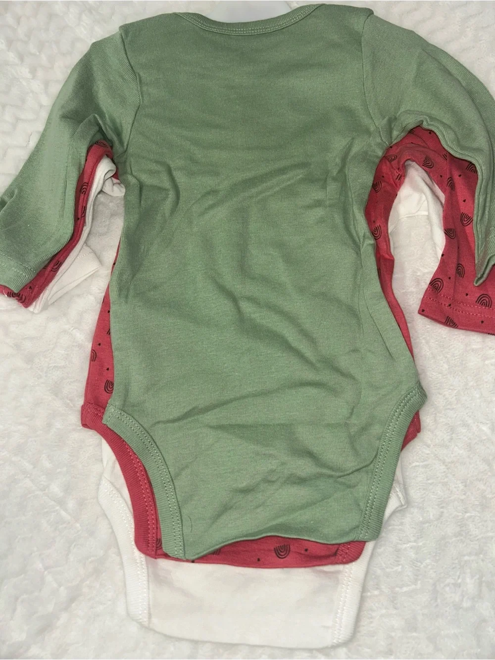 Rae Dunn Long Sleeve One-Piece Snap Bottom Bodysuits 3 Different Graphics NWT - Picture 7 of 8